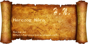 Herczog Nóra névjegykártya
